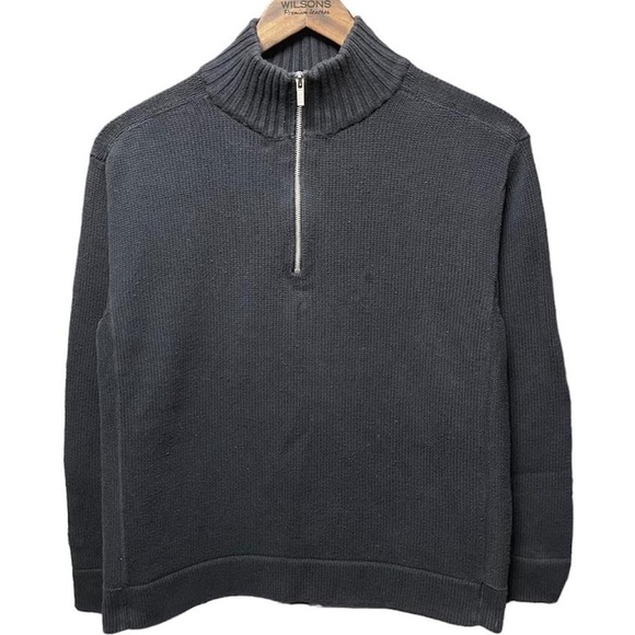 Banana Republic Other - banana republic dark blue 1/4 zip Collared long sleeve sweater sweatshirt jacket